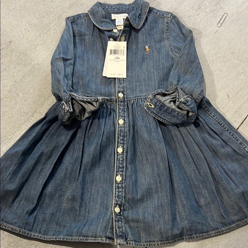 Ralph Lauren Indigo Denim Shirt Dress